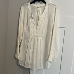 Womens Max Studio Specialty Products linen tunic shirt Sz 1x